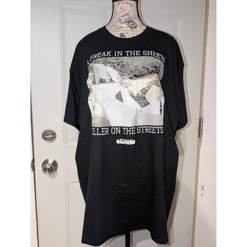 Classic‎ Halloween Michael Myers Graphic T-Shirt Horror Movie Top Unisex XL